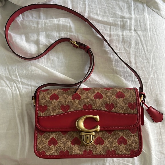 SOLD Coach Studio Heart Bag Valentines Day Exclusive - Picture 1 of 7